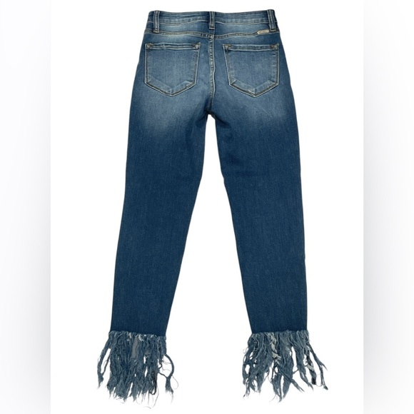 Kancan Ankle Skinny Frayed Hem Jeans Size 3/25 - Picture 7 of 7